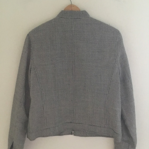 Rafael Houndstooth Check Wool Jacket is New without Tags! Women's Size 10 - Picture 2 of 4